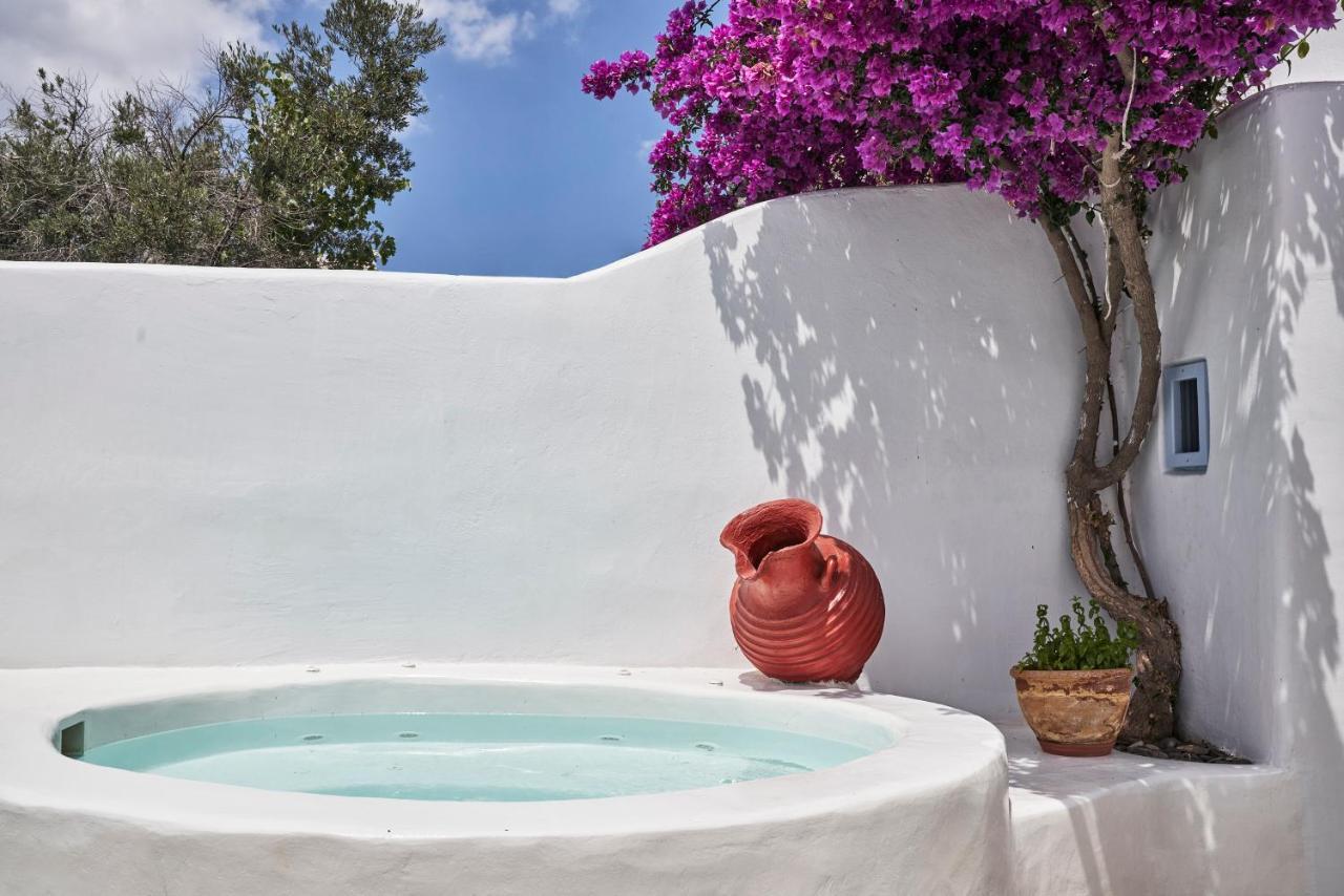 2 Bedroom Charming Villa With Outdoors Jacuzzi Megalochori  Eksteriør billede